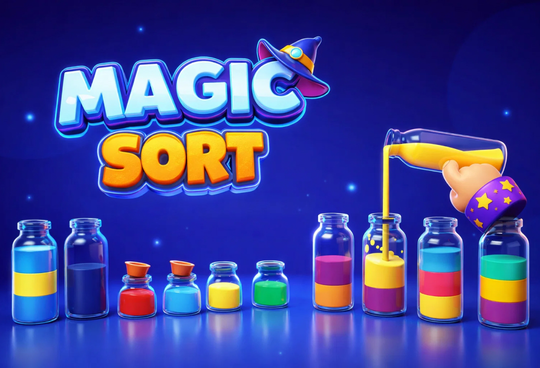 Magic Sort – Relaxing Puzzle Adventure | YupGames