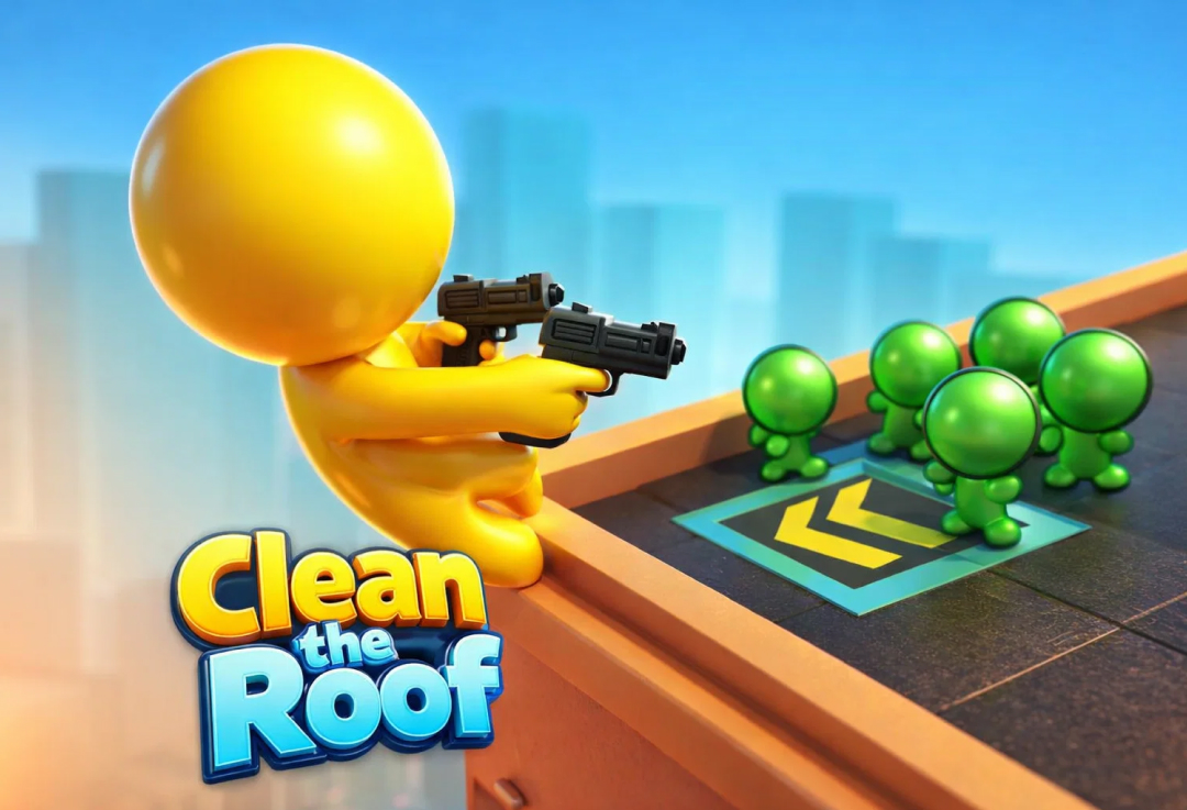 Clean the Roof – Power-Up Cleaning Action | YupGames