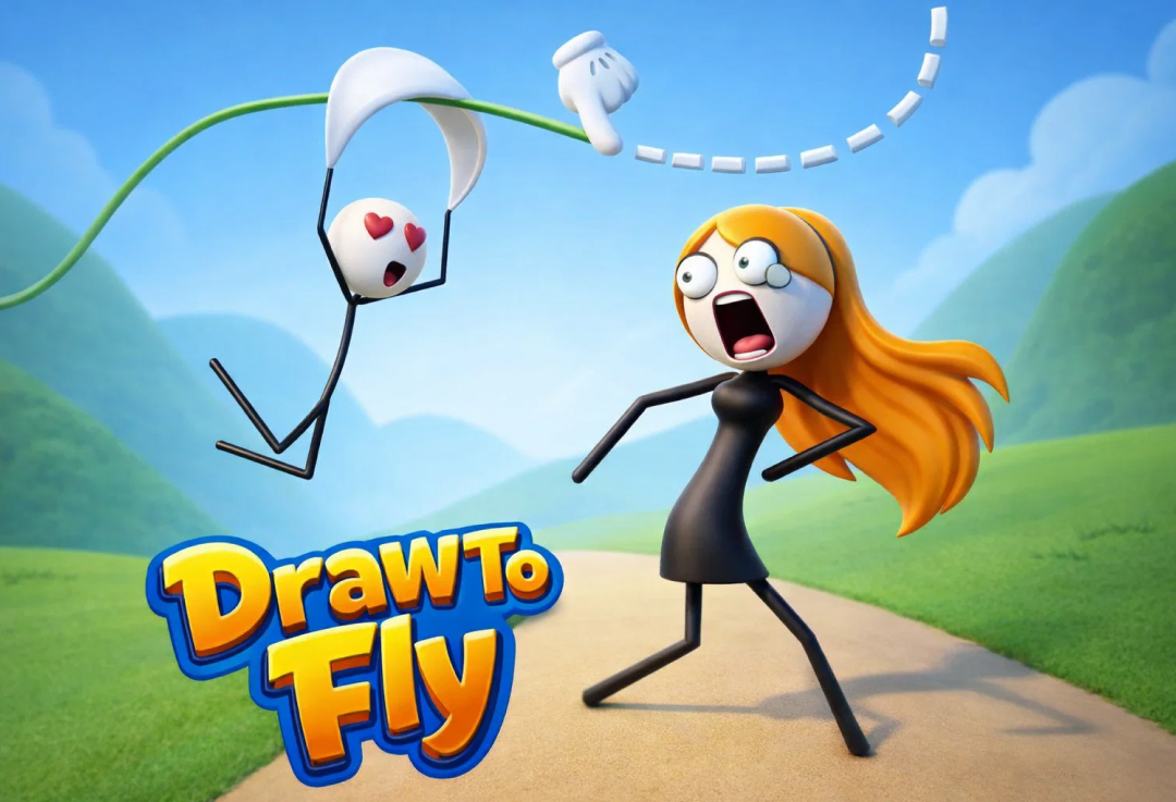 Draw Fly Game – Creative Drawing Puzzle | YupGames